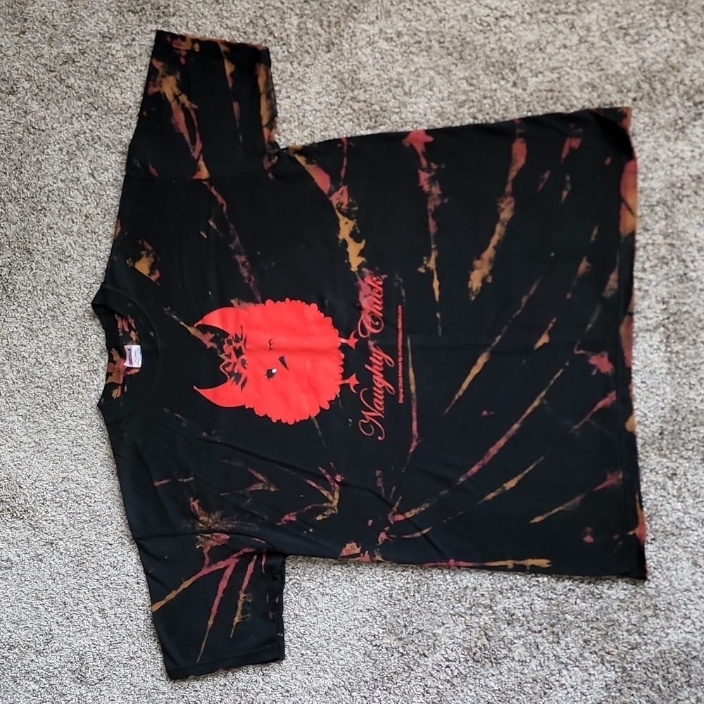 Reversed tie dyed shirt